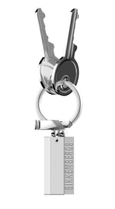 Portachiavi acciaio, diamanti. ENRK02WW