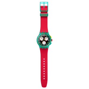 SWATCH NEON EMERALD CHRONO