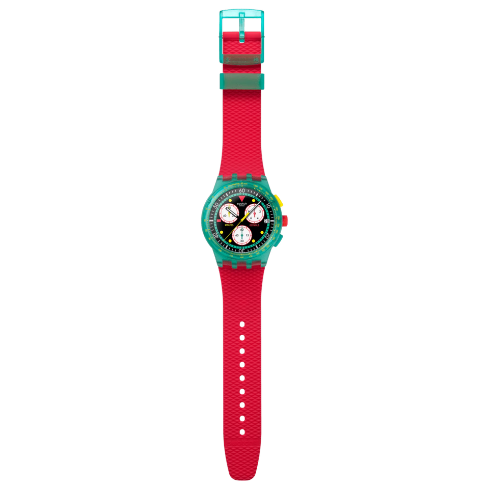 SWATCH NEON EMERALD CHRONO