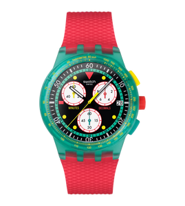 SWATCH NEON EMERALD CHRONO