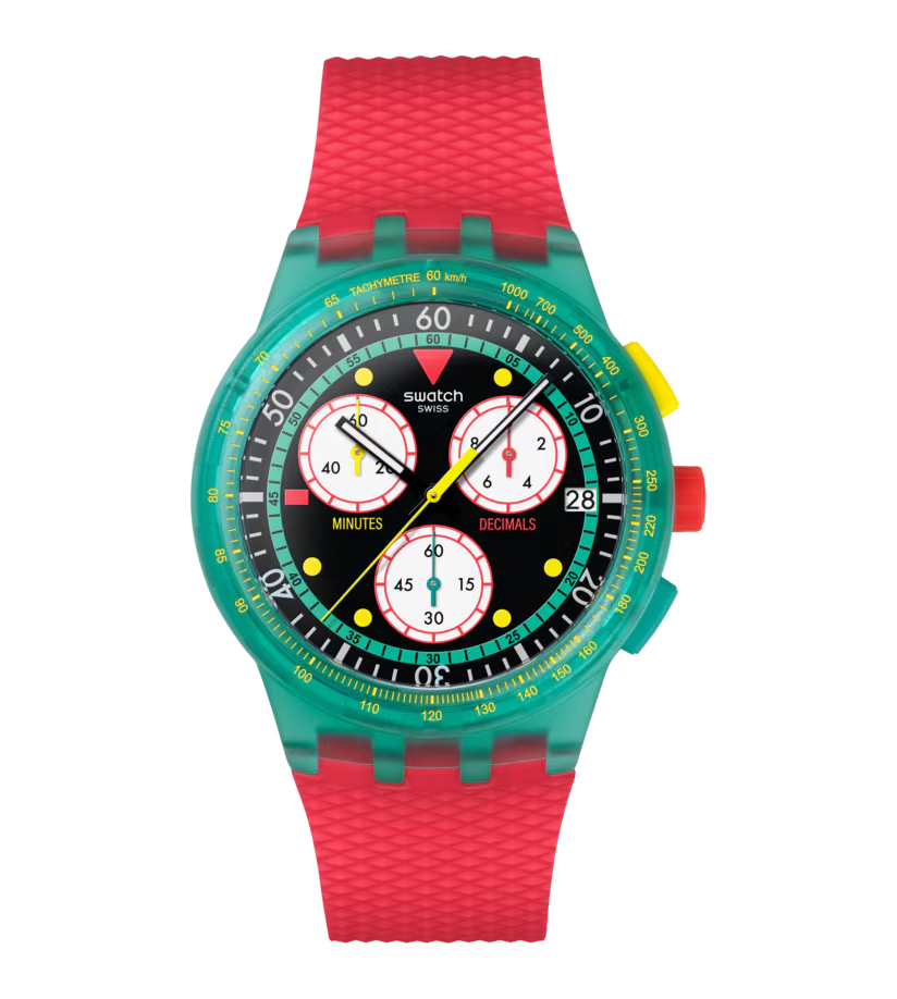 SWATCH NEON EMERALD CHRONO