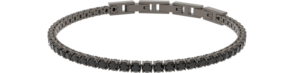 Bracciale tennis nero UBR675GR