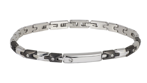Bracciale acciaio, diamante. UBR760LI