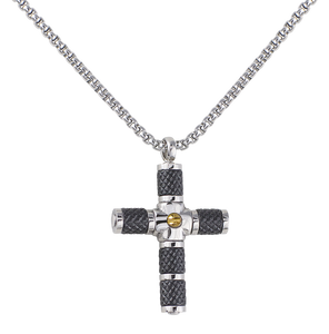 Catena con croce acciaio UCN817QM