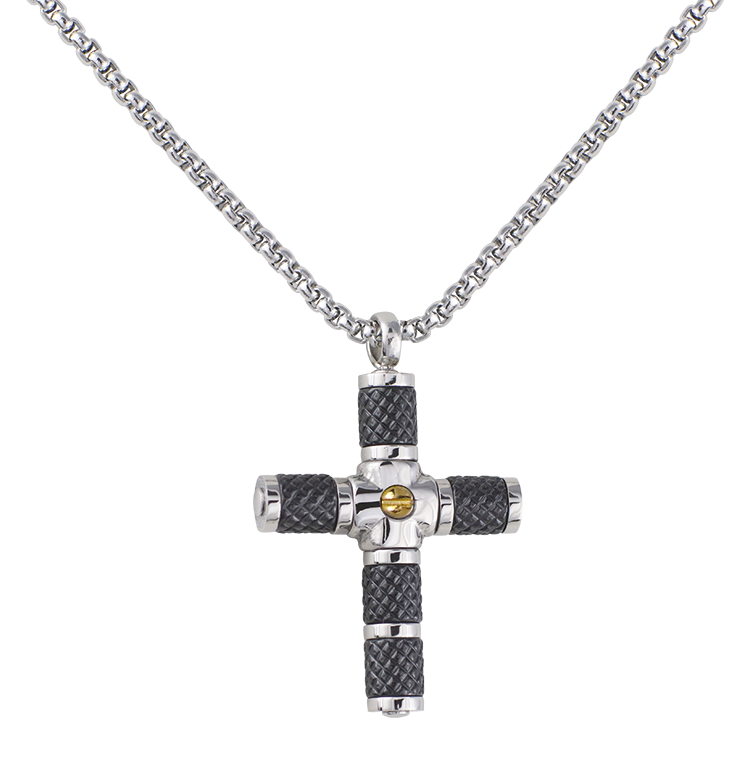 Catena con croce acciaio UCN817QM