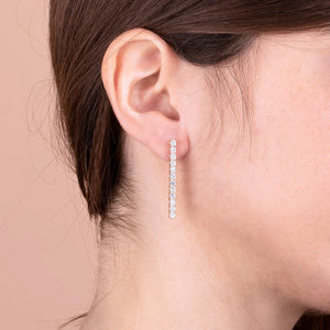 Orecchini Pendenti Tennis con Cubic Zirconia