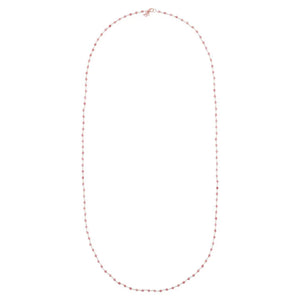 Collana Rosario con Pietra Naturale Quarzite Rosa