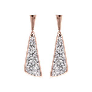 Orecchini Pendenti a Vela Pavé in Cubic Zirconia