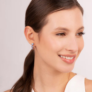 Orecchini Quattro Cuori Graduati in Cubic Zirconia
