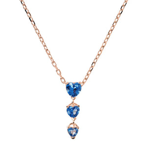 Collana Tre Cuori Graduati in Cubic Zirconia