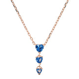 Collana Tre Cuori Graduati in Cubic Zirconia