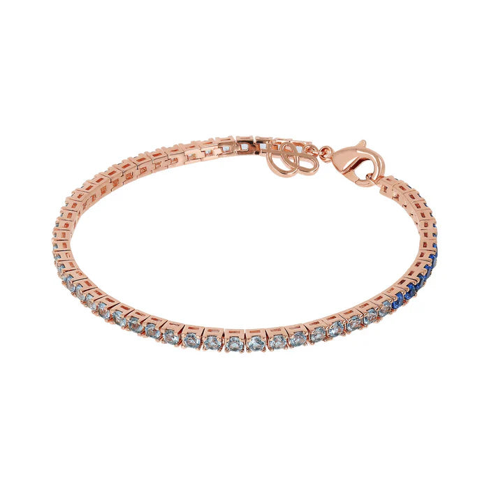 Bracciale Tennis con Cubic Zirconia Effetto Dégradé