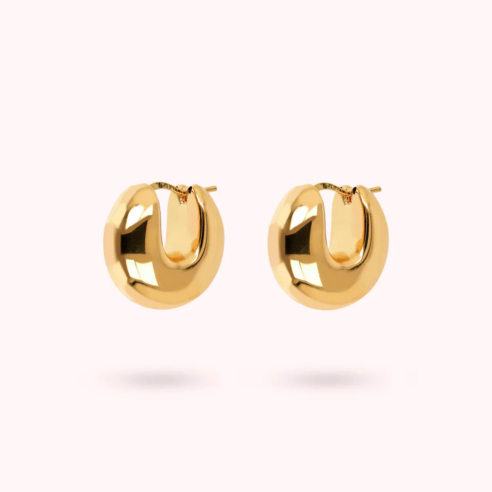 Orecchini a Cerchio Golden Bombati