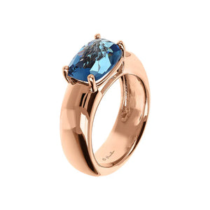 Anello a Fascia con Prisma Gem Taglio Mosaico
