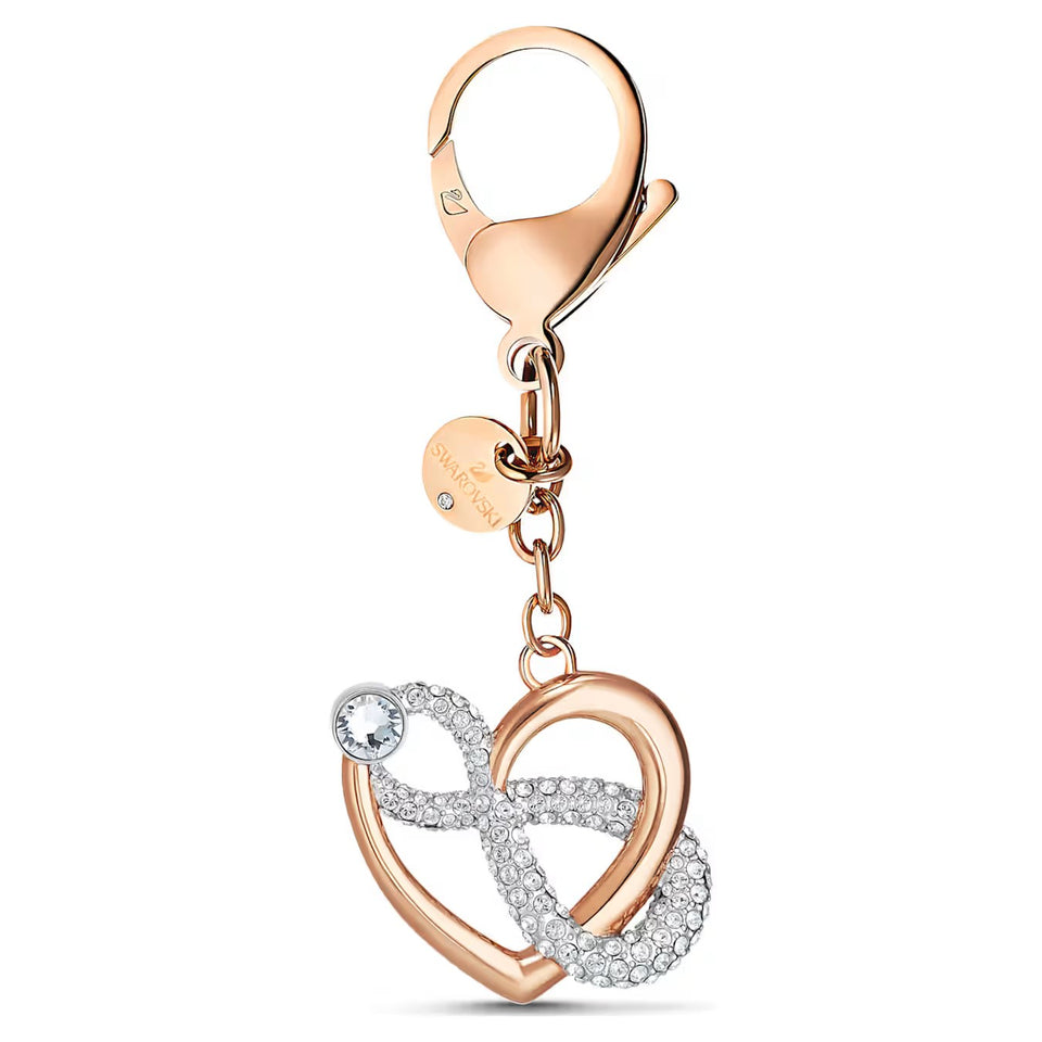 Accessorio per borse Infinite Infinito e cuore, Bianco, Mix di finiture