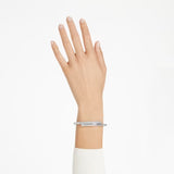 Bracciale rigido Dextera Chiusura magnetica, Bianco, Placcato rodio
