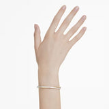 Bracciale rigido Hyperbola Taglio Round, Bianco, Mix di finiture