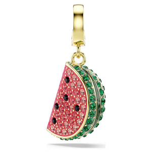 Charm Idyllia Taglio misto, Cocomero, Multicolore, Placcato color oro