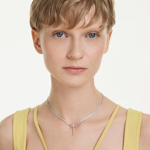 Collana a Y Ariana Grande x Swarovski Taglio misto, Libellula, Multicolore, Placcato rodio