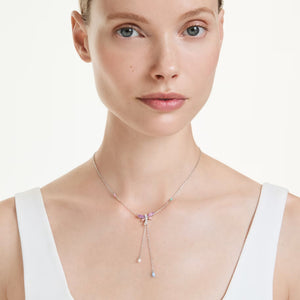 Collana a Y Ariana Grande x Swarovski Taglio misto, Libellula, Multicolore, Placcato rodio