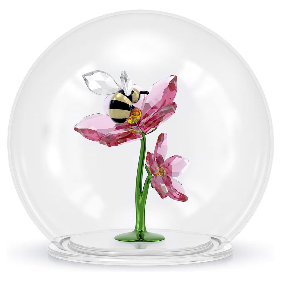 Idyllia Sfera in Vetro con Ape e Fiori