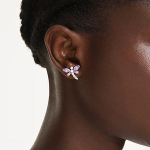 Orecchini a lobo Ariana Grande x Swarovski Taglio misto, Libellula, Multicolore, Placcato rodio