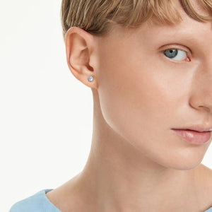 Orecchini a lobo Stilla Attract Taglio Round, Blu, Placcato rodio