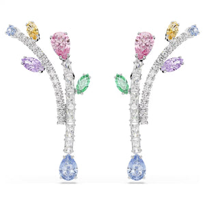 Orecchini pendenti Ariana Grande x Swarovski Taglio misto, Multicolore, Placcato rodio