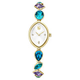 Orologio Gema Bracciale in cristallo, Tono dorato, Finitura in tono dorato