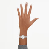 Orologio Matrix Bangle Fabbricato in Svizzera, Bracciale in cristallo, Tono argentato, Acciaio inossidabile