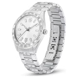 Orologio Matrix date Fabbricato in Svizzera, Bracciale di metallo, Tono argentato, Acciaio inossidabile