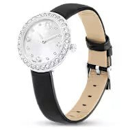Orologio Matrix Tennis Fabbricato in Svizzera, Cinturino in pelle, Nero, Acciaio inossidabile