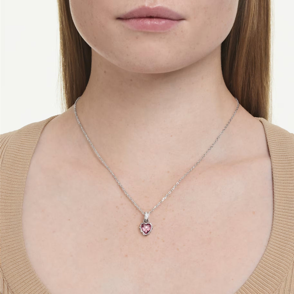 Pendente Chroma Taglio misto, Rosa, Placcato rodio