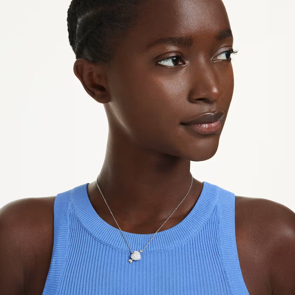 Pendente Idyllia Taglio misto, Cuore con freccia, Bianco, Mix di finiture