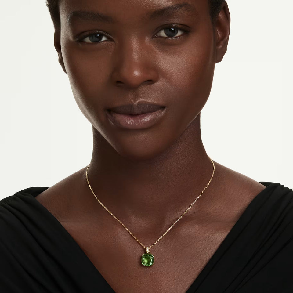 Pendente Millenia Taglio Cushion, Verde, Finitura oro 18K