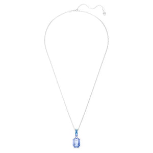 Pendente Millenia Taglio ottagonale, Blu, Placcato rodio
