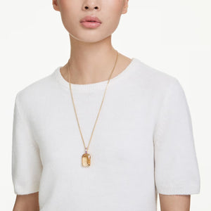 Pendente Millenia Taglio ottagonale, Caramello, Placcato color oro