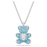 Pendente Teddy Orso, Blu, Placcato rodio