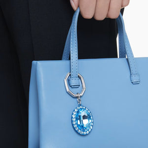 Portachiavi Taglio Oval, Blu, Mix di finiture