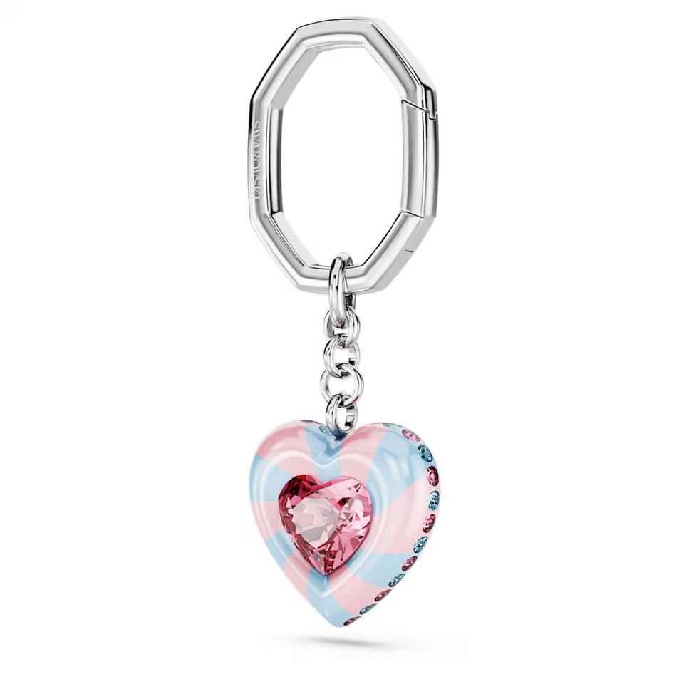 Portachiavi Dulcis Taglio Heart, Cuore, Multicolore, Placcato rodio