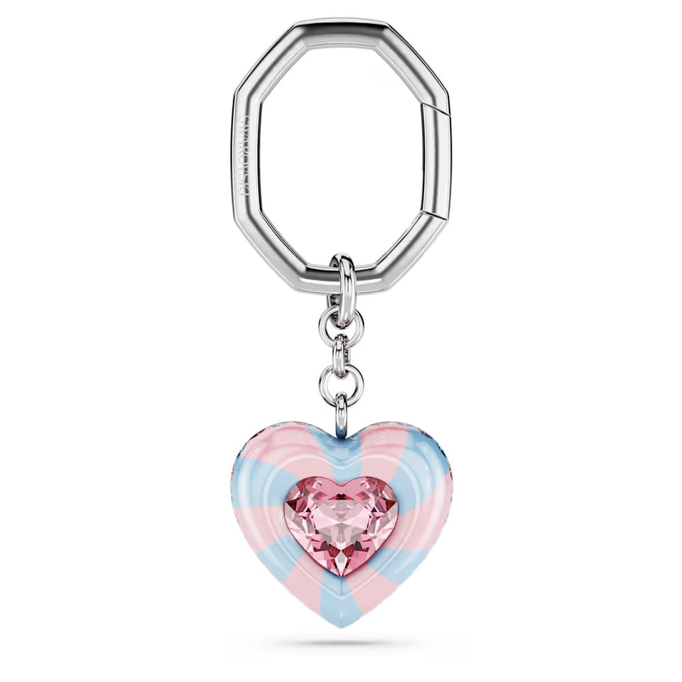 Portachiavi Dulcis Taglio Heart, Cuore, Multicolore, Placcato rodio