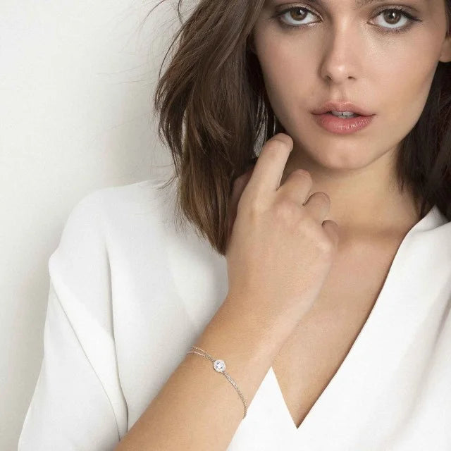BRACCIALE AUREA IN ARGENTO E PIETRE