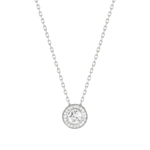 Collana con pendente e cubic zirconia
