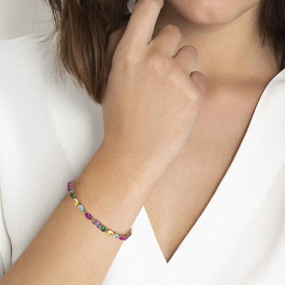 BRACCIALE COLOUR WAVE PIETRE COLORATE