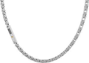 Catena acciaio oro 750 spinelli neri