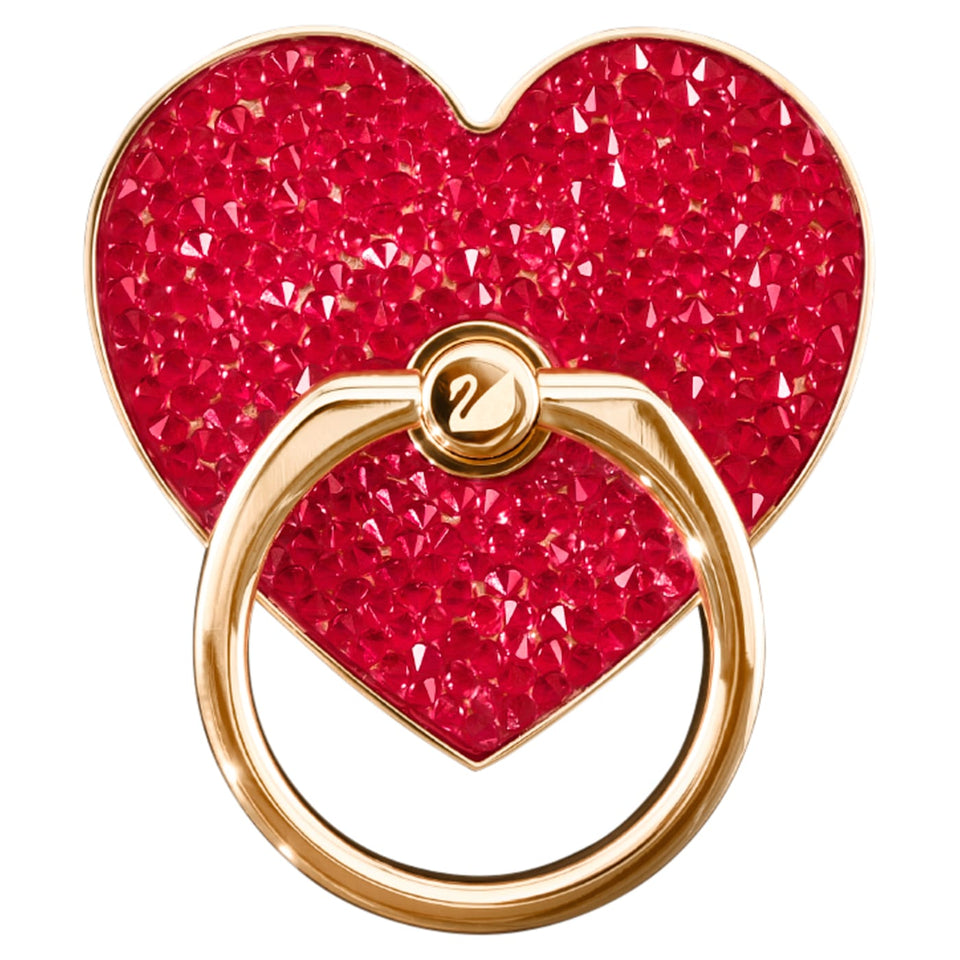 Anello adesivo Glam Rock Cuore Rosso Placcato color oro rosa Tripodi Sarnico