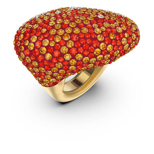 Anello The Elements arancione, placcato color oro