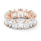 Anello Vittore Swarovski Zirconi con taglio Pear, Bianco, Placcato color oro rosa
