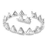 Braccialetto Millenia Cristalli con taglio triangolo Spike, Bianco, Placcato rodio