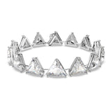 Braccialetto Millenia Cristalli con taglio triangolo Spike, Bianco, Placcato rodio